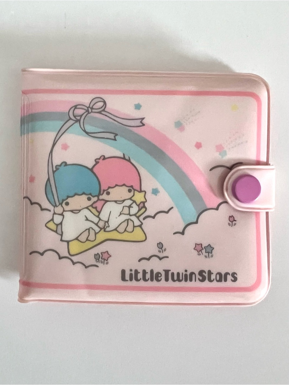 Vintage 1976 Sanrio Little Twin Stars Vinyl Wallet Kiki & Lala Hello Kitty